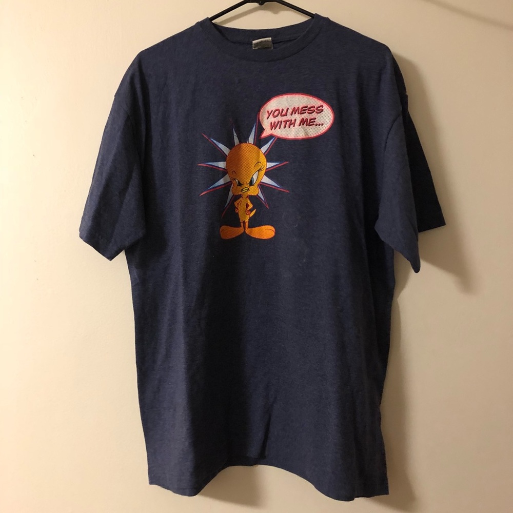 Looney Tunes You Mess With Me Tee Shirt Size XL